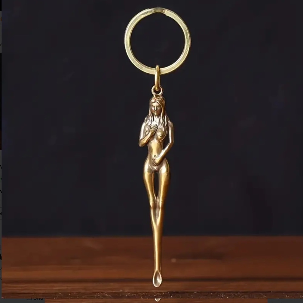Vintage snuff spoon key chain - Picture 7 of 7